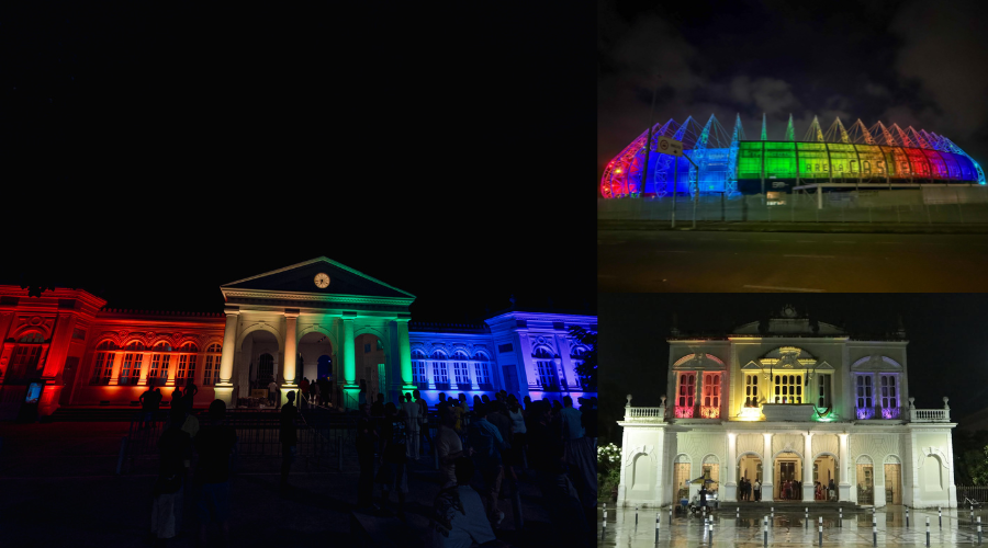 Governo do Ceará ilumina equipamentos culturais em alusão ao Dia Internacional de Combate à LGBTfobia