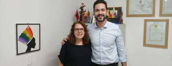 Secretaria da Diversidade recebe deputado Guilherme Bismarck para diálogo sobre políticas públicas LGBTI+