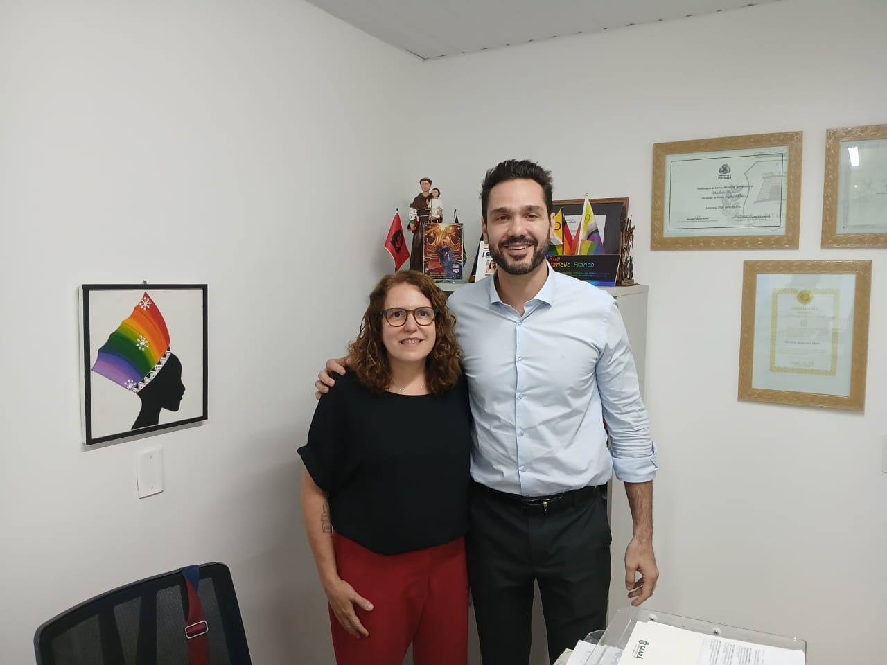 Secretaria da Diversidade recebe deputado Guilherme Bismarck para diálogo sobre políticas públicas LGBTI+