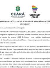 Secretaria da Diversidade divulga Carta Oficial do CECD LGBT sobre o caso de Ana Caroline de Sousa Campello