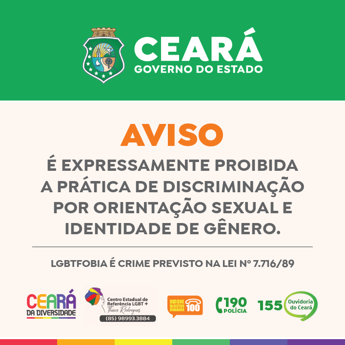 Placa Aviso LGBTfobia